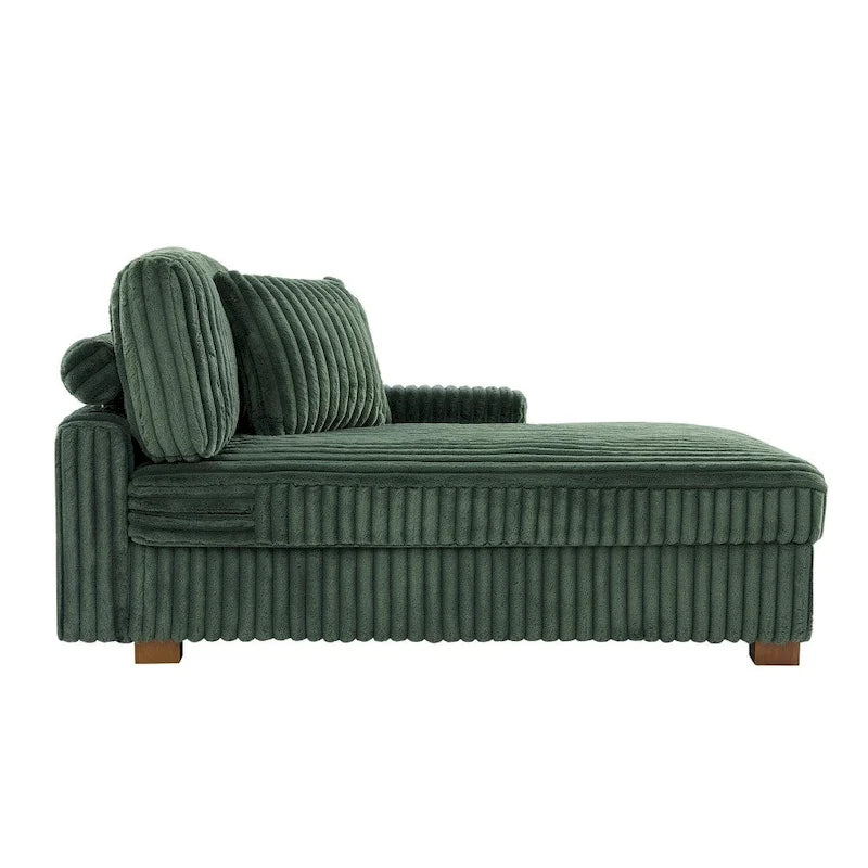 Upholstered Chenille Velvet L Shaped Couch Modular Sofa With Chaise Lounge