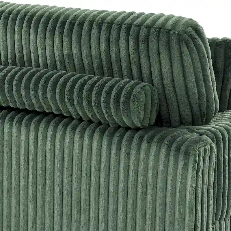 Upholstered Chenille Velvet L Shaped Couch Modular Sofa With Chaise Lounge