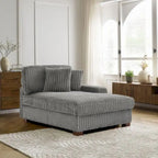 Upholstered Chenille Velvet L Shaped Couch Modular Sofa With Chaise Lounge