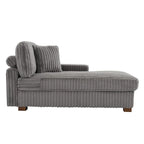 Upholstered Chenille Velvet L Shaped Couch Modular Sofa With Chaise Lounge