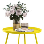 Outdoor Indoor End Table MetalW aterproof Round Side Table