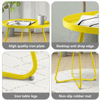 Outdoor Indoor End Table MetalW aterproof Round Side Table