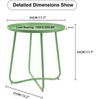 Outdoor Indoor End Table MetalW aterproof Round Side Table