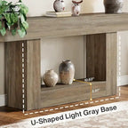 Farmhouse 2-Tier Entryway Table for Living Room, Hallway, Foyer