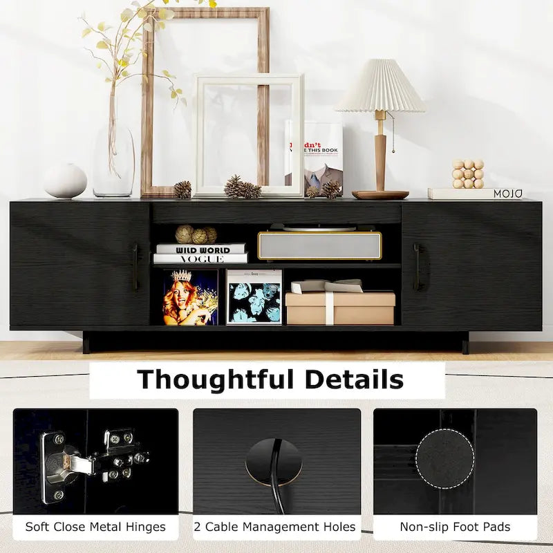 Costway TV Stand for 70 TVs Modern Entertain Center with Power Outlet - See Details