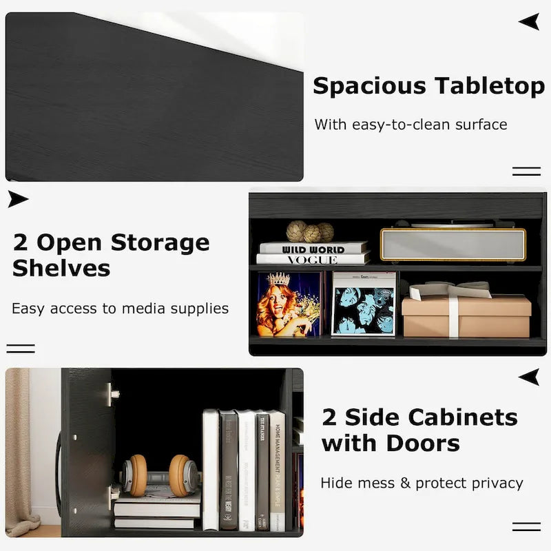 Costway TV Stand for 70 TVs Modern Entertain Center with Power Outlet - See Details