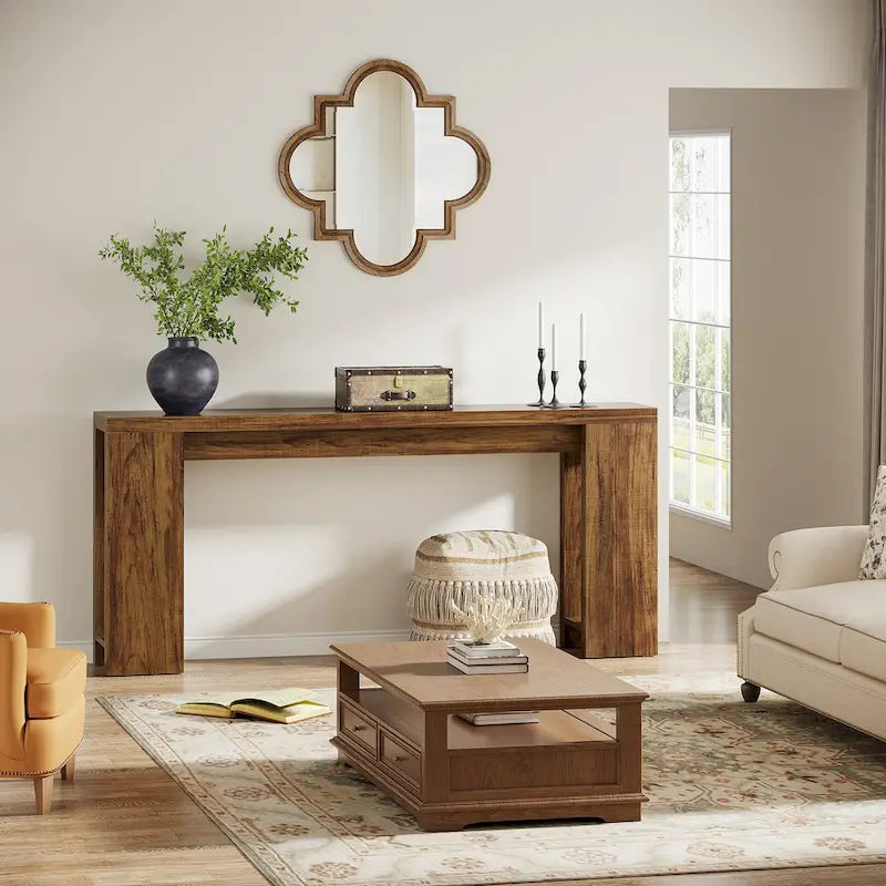 70.9 Inches Long Console Sofa Table for Living Room Entryway Hallway