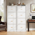 Vertical 4 Drawer File Cabinet with Lock and Key for Home Office