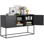 Modern Buffet Cabinet with Two Doors and Storage Shelves for Living Room, Bedroom, Dinning Room