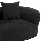 Beige Curved Sectional Sofa - 5 Seater