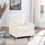 3-in-1 Convertible Sleeper Sofa Lounge Chair Bed, Black