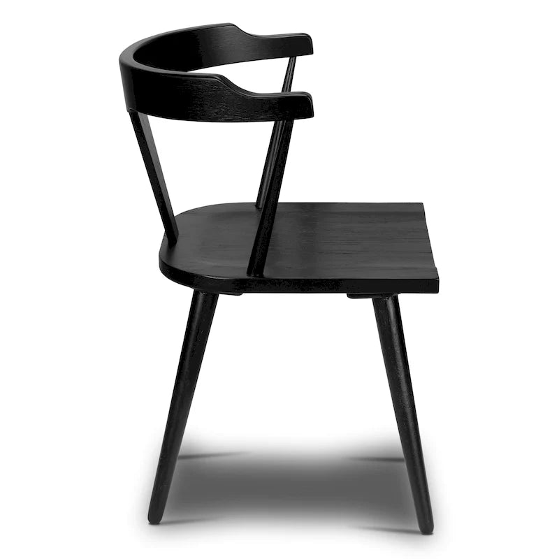 Poly & Bark Enzo Dining Chair - Solid Oak Wood