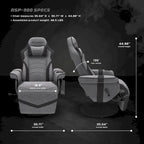Gaming Recliner - Reclining Gaming Chair with Footrest
