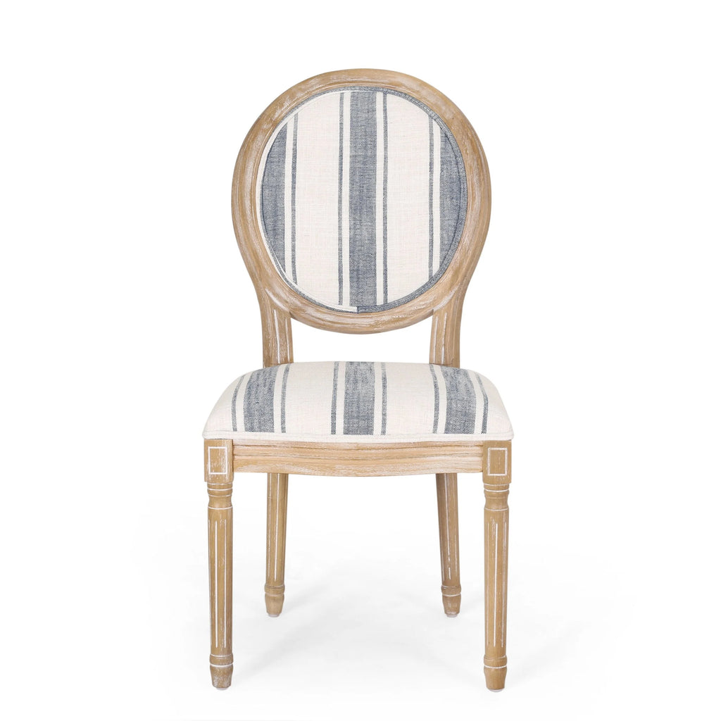 French Country Fabric Dining Chairs - NH419413