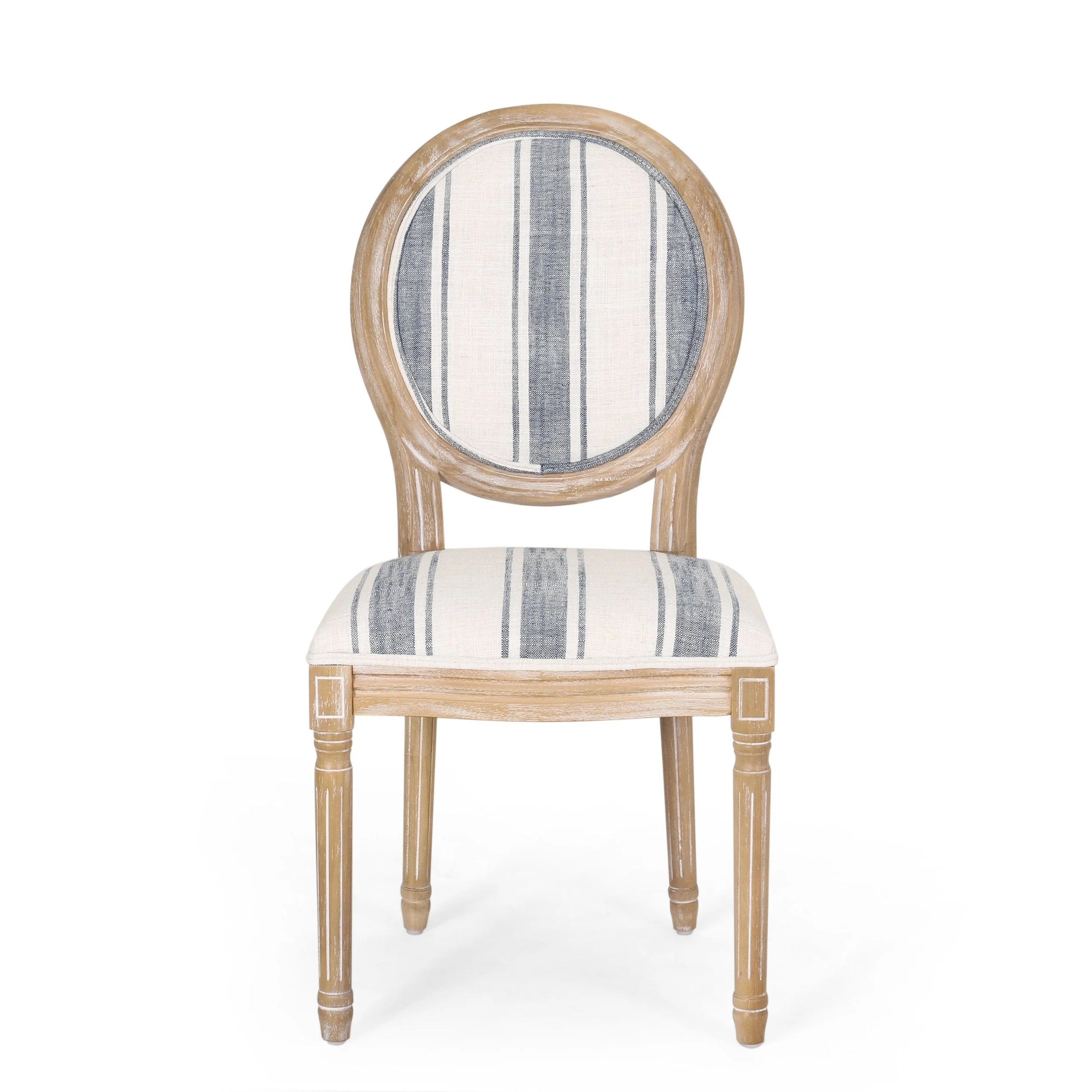 French Country Fabric Dining Chairs - NH419413