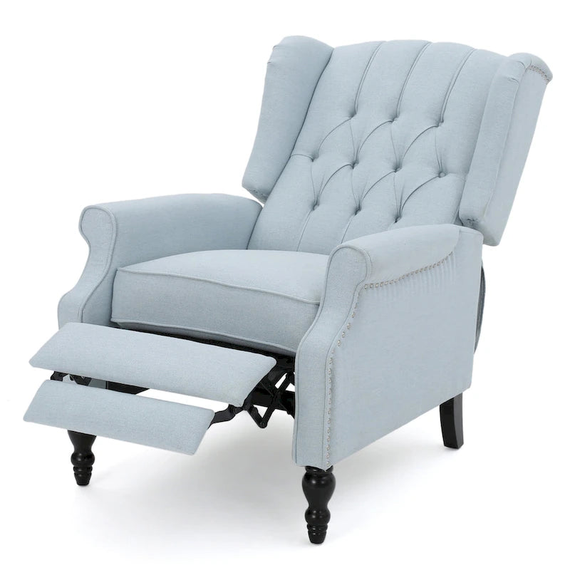 Walter Tufted Fabric Recliners (Set of 2) by Christopher Knight Home