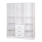 Palace Imports 100% Solid Wood Cosmo 3-Door Wardrobe Armoire with Solid Wood or Mirrored Doors