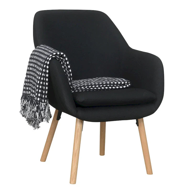 Convenience Concepts Take a Seat Charlotte Wingback Upholstered Accent Armchair