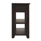 Wood Console Table with 3 Storage Drawers and 2 Shelves