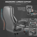 Bossin Big and Tall Executive Office Chair,500LBS Adjustable Lumbar Support Ergonomic Chair with High Back PU Leather Computer