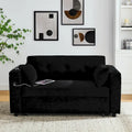 54 Pull-Out Sleeper Sofa Bed Double Seat Recliner Sofa Bed