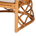 Acelynn Bohemian Light Honey Rattan Arm Chair
