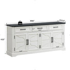 Farmhouse Buffet Sideboard Cabinet,Coffee Bar Wine Bar for Dining Room - N/A