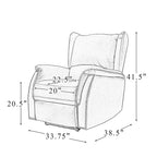 Eduardo Genuine Leather Power Recliner with USB Port Set of 2