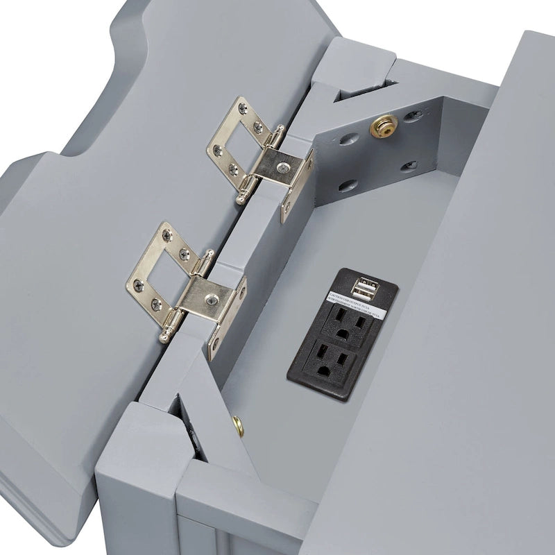 Zayden 1-drawer Side Table with Charging Station by iNSPIRE Q Bold