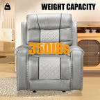 Big Size Faux Leather American Design Recliner Chair for Living Room