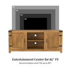 Middlebrook Firebranch 58-inch Barn Door TV Stand