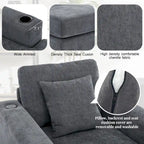 Three sizes Oversized Chaise Lounger with Pillows
