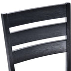 Slat Back Wood Dining Chairs Set of 4