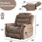 Lay flat recliner Power Lift Recliner Chair for Elderly with Massage and Heat