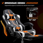PU Leather Swivel Game Desk Chair