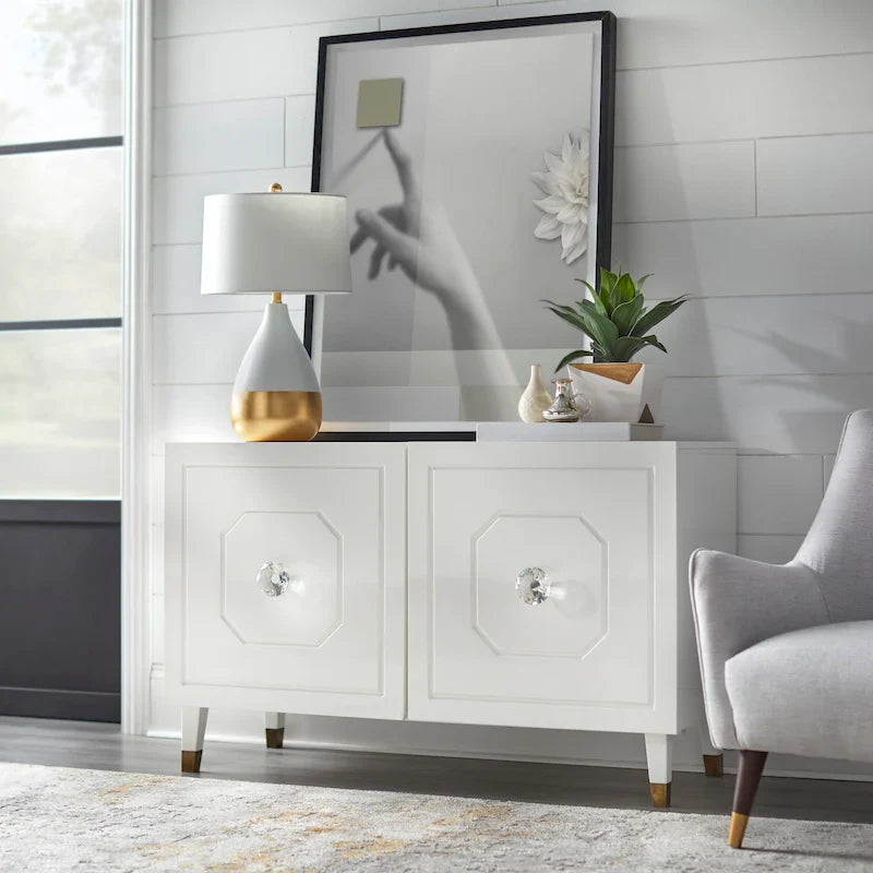 angelo:HOME Jaslene Glossy Glam Buffet/Media Cabinet