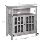 Convenience Concepts Big Sur Highboy 40 inch TV Stand with Storage Cabinets
