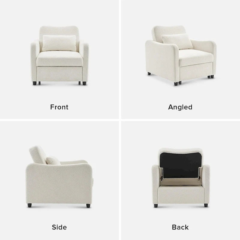 Mopio Sophie 4-in-1 Convertible Sleeper Chair Bed