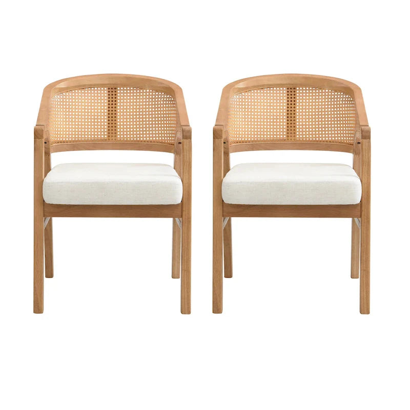 Christopher Knight Home - Cane Upholstered Dining Chair (Set of 2)
