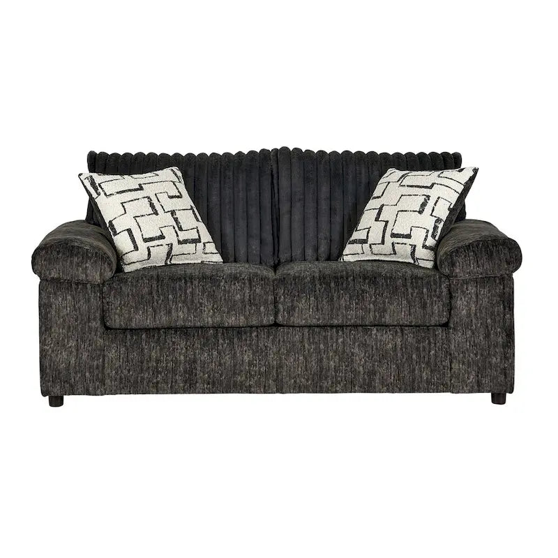 Roundhill Furniture Nason Wide Wale Corduroy Sofa, Loveseat, and Cuddle Chair Set