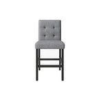 5 Piece Counter Height Dining Set, Wood Dining Table Set with Rectangle Table and 4 Upholstered High Back Chairs
