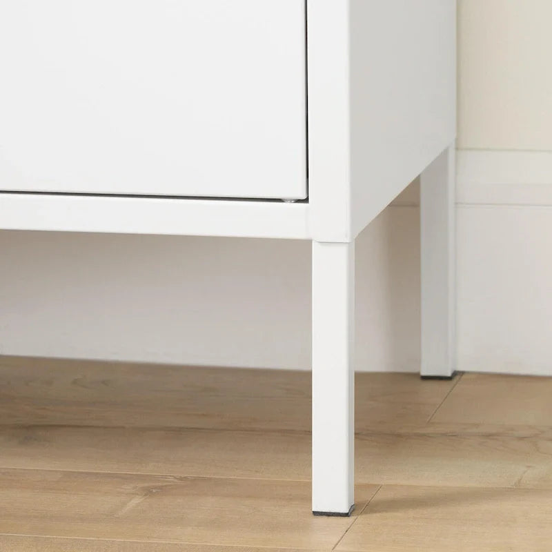2-Door Metal Storage Cabinet with Adjustable Shelves