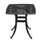 Patio 21  Cast Aluminum Dining Table with Umbrella Hole