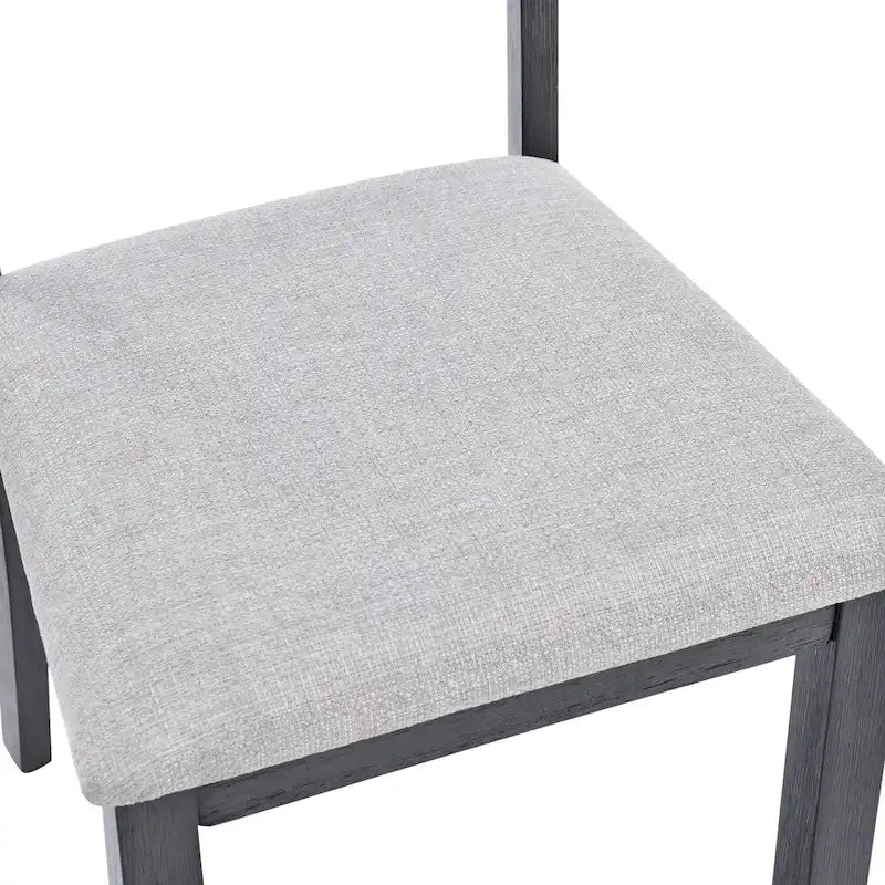Slat Back Wood Dining Chairs Set of 4