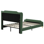 Uphou Modern Upholstered PU Leather Bed by Christopher Knight Home