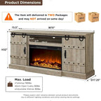 Farmhouse Fireplace TV Stand, Entertainment Center, Media Console