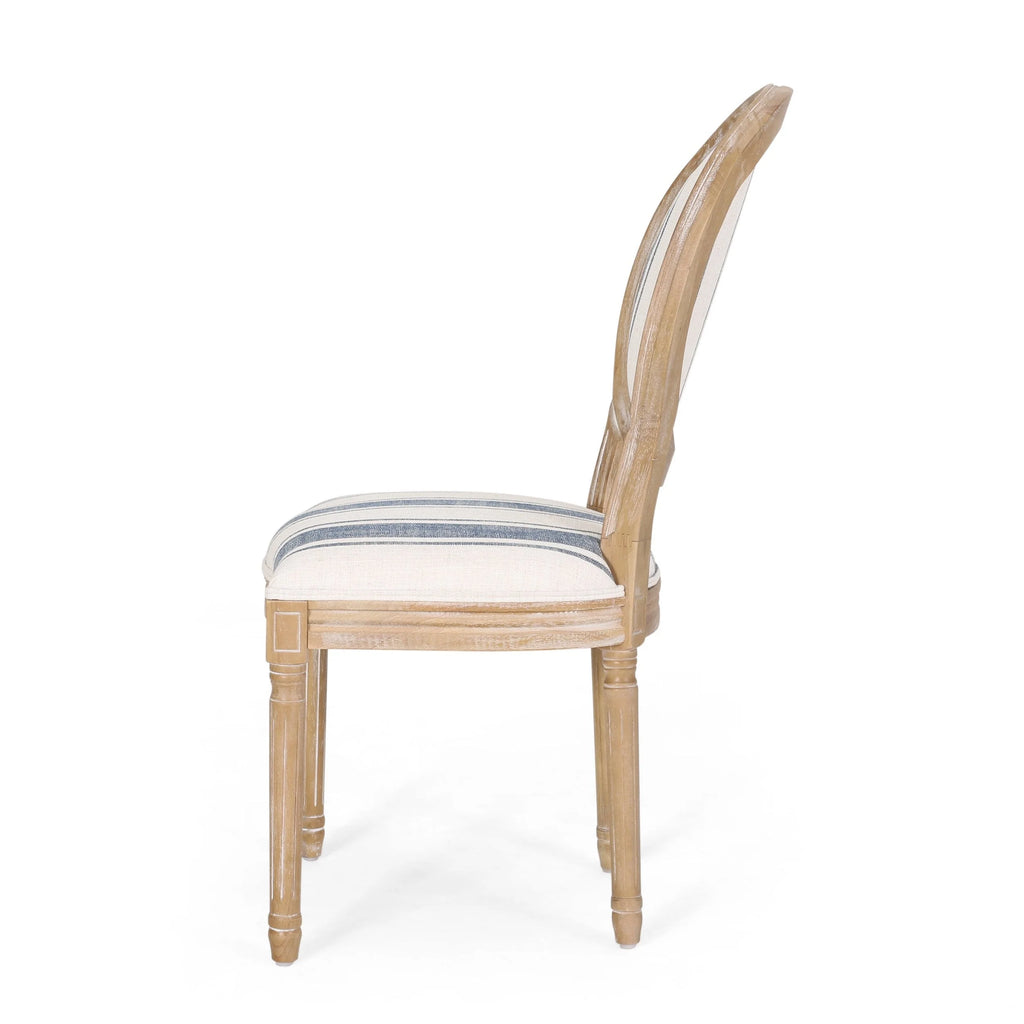 French Country Fabric Dining Chairs - NH419413