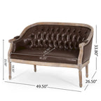 Faye Tufted Upholstered Loveseat by