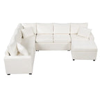 Chenille Sectional Sofa Pull-out Sofa Bed, L-Shape Sleeper Sofa with Storage Ottoman, 3 Pillows and Charging Devices