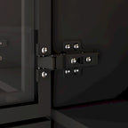 47.2 Wide Armoire LED Light All Glass Door Closet Cabinet Wardrobe